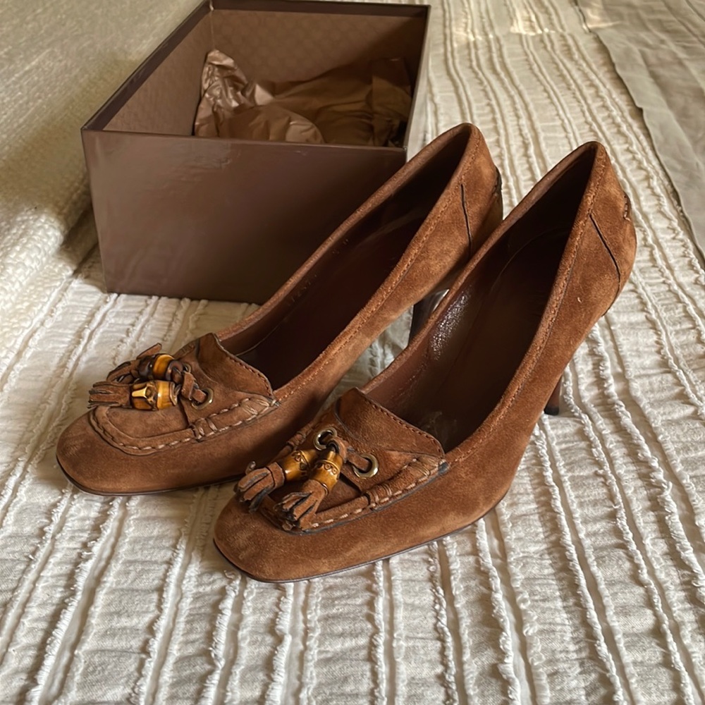 Gucci brown suede 7.5